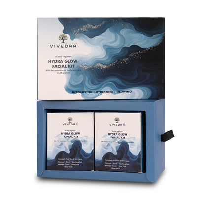 Vivedaa Hydra Glow Facial Kit-6 steps (56gm monodose X 6)