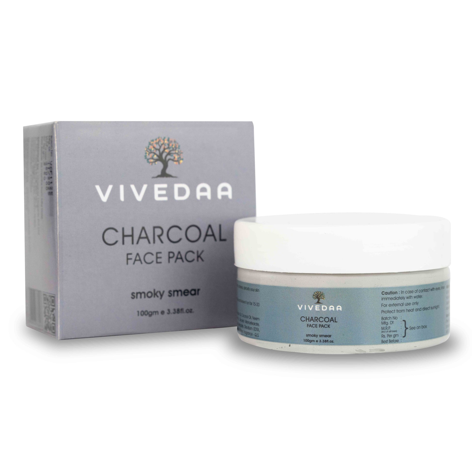 Vivedaa Charcoal Face Pack