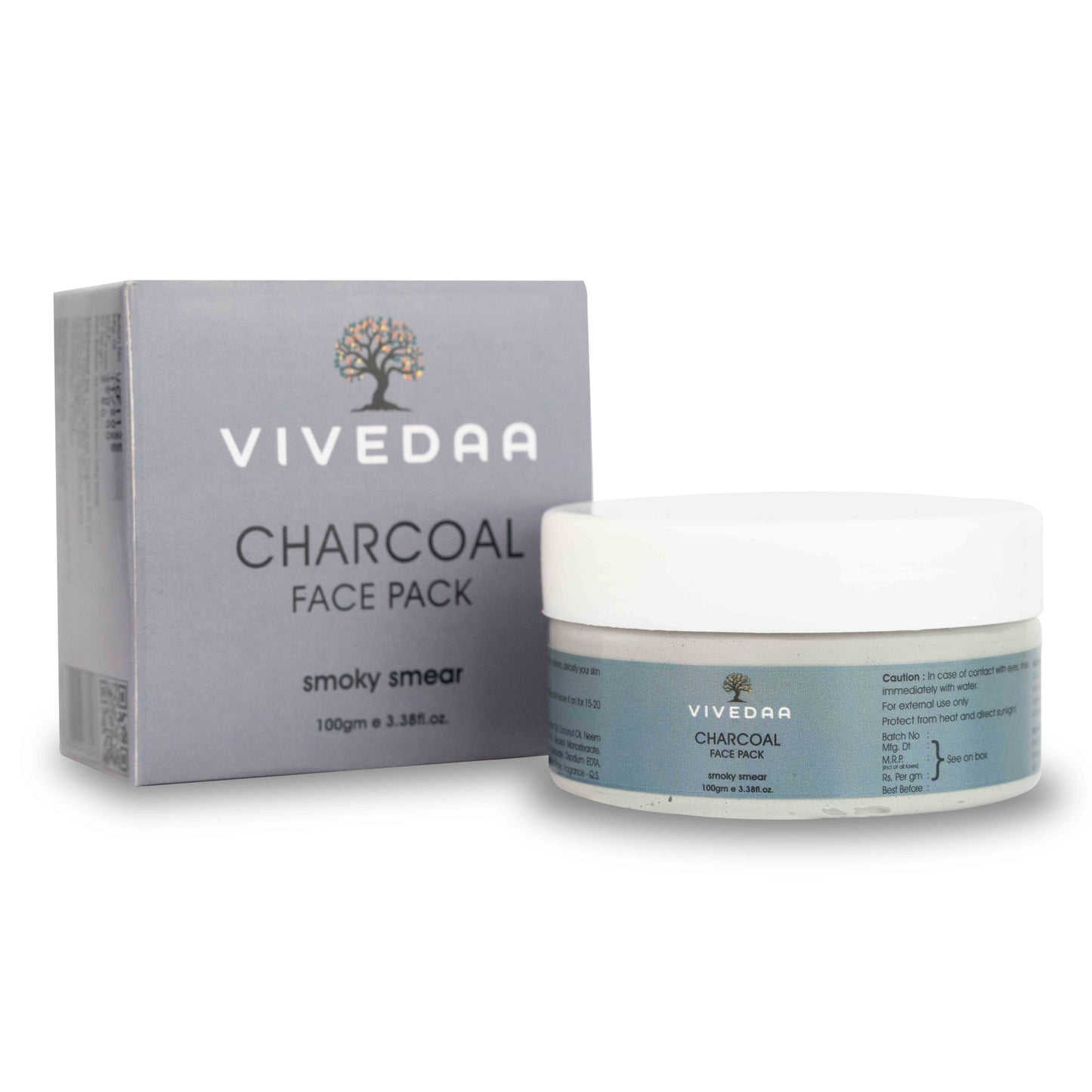 Vivedaa Charcoal Face Pack