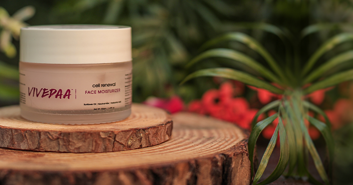 face moisturizer for dry skin by Vivedaa